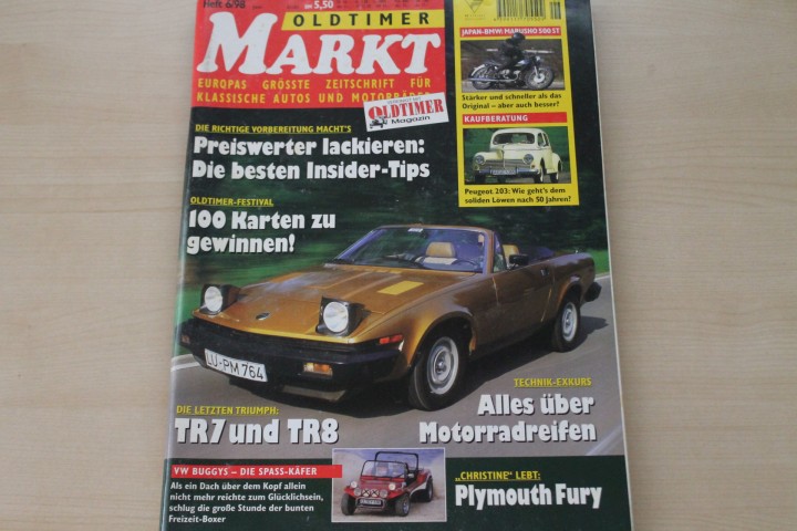 Deckblatt Oldtimer Markt (06/1998)
